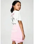 T-Shirt NAME IT "NKFHANA SS NREG TOP BOX", M&auml;dchen, Gr. 146/152, hellwei&szlig;,...