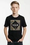 T-Shirt HURLEY "HRLB CAMO PRINT FILL POOLSIDE", Jungen, Gr. 128, schwarz,