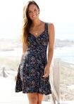 Jerseykleid VIVANCE "in Wickeloptik mit Alloverdruck", Damen, Gr. 34, N-Gr, rosa