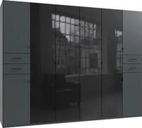 Wimex Dreht&uuml;renschrank "Danzig" mit Schubladen auf bequemer H&ouml;he, mit Glast&uuml;ren