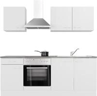 Flex-Well K&uuml;chenzeile "Lucca" wahlw. mit E-Ger&auml;ten, Breite 210 cm, viele