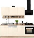 K&uuml;chenzeile KOCHSTATION "KS-Virginia", beige (k&uuml;che: natur, front: creme...