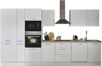 BASIC by Balculina K&uuml;chenzeile "Turin" Breite 370 cm, wahlweise mit E-Ger&auml;ten