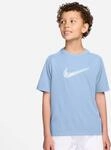 T-Shirt NIKE "B NK DF MULTI SS TOP HBR", M&auml;dchen, Gr. M, hydrogen blu, Jersey,