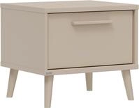 PAIDI Nachtkommode "EEFJE in Beige, Schublade mit Soft-Close, verschiedene