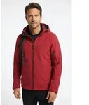 Softshelljacke ICEPEAK "BARMSTEDT", Herren, Gr. 48, rot (cranberry), Obermaterial: