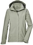 Outdoorjacke KILLTEC "KOS 51 WMN JCKT", Damen, Gr. 38, graugr&uuml;n, Obermaterial:...