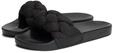 Pantolette TOMMY JEANS "TJW BRAIDED SLIDES", Damen, Gr. 36, schwarz, Textil,