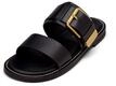 Sandale MARC O'POLO "aus edlem Rindleder", Damen, Gr. 36, schwarz,...