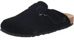 Clog RIEKER, Damen, Gr. 36, schwarz, Veloursleder, unifarben, Basic, Schuhe...