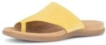 Zehentrenner GABOR "Zehentrenner", Damen, Gr. 41, gelb, Schuhe Zehentrenner