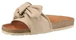 Pantolette VERBENAS "Roxy Roda", Damen, Gr. 37, beige, Veloursleder, Schuhe