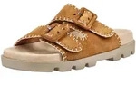 Pantolette ROHDE "Rohde Pantoletten Veloursleder", Damen, Gr. 38, cuoio,