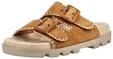 Pantolette ROHDE "Rohde Pantoletten Veloursleder", Damen, Gr. 38, cuoio,