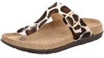 Zehentrenner ROHDE "RODIGO-D", Damen, Gr. 37, mokka, creme, Textil, Schuhe