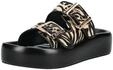 Pantolette BUFFALO "Buffalo Pantoletten Textil", Damen, Gr. 37, schwarz (schwarz,