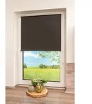 Seitenzugrollo K-HOME "Thermo Klemmfix-Rollo" Gr. 38, schwarz, B:90cm H:250cm,