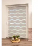 Doppelrollo K-HOME "Welle" Gr. 9, grau, B:120cm H:150cm, Polyester, Rollos, im