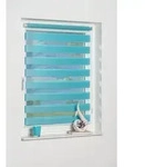Doppelrollo K-HOME "Maringa Klemmfix" Gr. 2, blau (eisblau), B:50cm H:150cm,