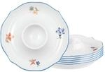 Seltmann Weiden Eierbecher "Eierbecher Sonate Nostalgie &oslash; 12,5 cm 6er Set wei&szlig;"
