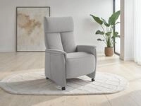 TV-Sessel SIT & MORE "Cremona Comfort", grau (silber), B:76cm H:112cm T:84cm,...