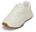 Sneaker MARC O'POLO "aus Rindleder mit Mesh-Einsatz", Damen, Gr. 37, wei&szlig;...