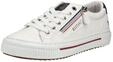 Sneaker MUSTANG SHOES "Mustang Shoes Sneaker Lederimitat", Damen, Gr. 36, wei&szlig;,