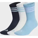 Funktionssocken ADIDAS PERFORMANCE "3S ESS C CRW 3P", Damen, Gr. S, night navy,...