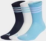 Funktionssocken ADIDAS PERFORMANCE "3S ESS C CRW 3P", Damen, Gr. S, night navy, icey