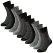 Kurzsocken SCHIESSER "Socken Bluebird 10P 10er Pack", Herren, Gr. 43-46, schwarz