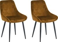 SIT Polsterstuhl (Set) 2 Stk.glamour&ouml;ser Bezug in Samtoptik
