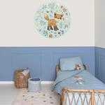 LITTLE DUTCH Wandtattoo "Wandsticker XL Forest Friends (100x100cm)"