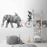 A.S. Cr&eacute;ation Vliestapete "Fototapete Tiere auf Reise Schwarz Wei&szlig; Fahrrad"...