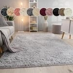 Paco Home Hochflor-Teppich "Silky 591" rechteckig 37 mm H&ouml;he Uni-Farben, besonders