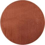 Paco Home Teppich "Porto 890" rund 13 mm H&ouml;he Kurzflor, Uni-Farben, ideal im