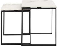 ACTONA GROUP Couchtisch "Katrine, 2er-Set, Kaffetisch, Keramik-Tischplatte, modern,