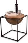 Beistelltisch MIRRORS AND MORE "Celli", braun (holzfarbig, schwarz, holzfarbig),