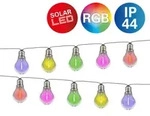 N&Auml;VE LED-Lichterkette "Linda", bunt, Dioden 10 Stk. Flammen 10 Stk., Kabell&auml;nge