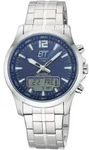 Funkchronograph ETT "Professional World Timer", silber (silberfarben, blau),