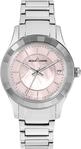 Quarzuhr JACQUES LEMANS "Venice", silber (silberfarben, rosa), Armbanduhren,...