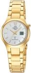 Funkuhr MASTER TIME, gold (goldfarben, perlmuttfarben), Armbanduhren, Damen, Funkuhr,