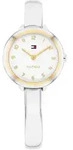 Quarzuhr TOMMY HILFIGER "Demi Bangle", silberfarben, Armbanduhren, Damen,...