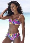 B&uuml;gel-Bandeau-Bikini-Top LASCANA "Riley", Damen, Gr. 38, Cup B, bunt (pink