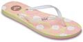 Sandale ROXY "Mauricia", Damen, Gr. 7(37), wei&szlig;, soft lime, pink,...