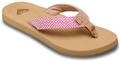 Sandale ROXY "Porto Raffia", Damen, Gr. 10 (41), raspberry, Obermaterial: 90%