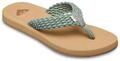 Sandale ROXY "Porto", Damen, Gr. 10 (41), sage, Obermaterial: 90% Baumwolle/10%
