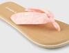 Zehentrenner O'NEILL "DITSY SUN SANDALS", Damen, Gr. 38, peach island sky, Synthetik,