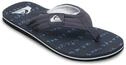 Zehentrenner QUIKSILVER "MOLOKAI LAYBACK 26", Herren, Gr. 43, grau (schwarz quik