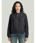 Langarmshirt G-STAR "Stand Up Collar Shirt", Damen, Gr. S, dk schwarz gd,