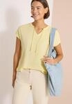Kurzarmbluse CECIL, Damen, Gr. XXL (46), buttermilk gelb, Stoff, Vorderseite:...